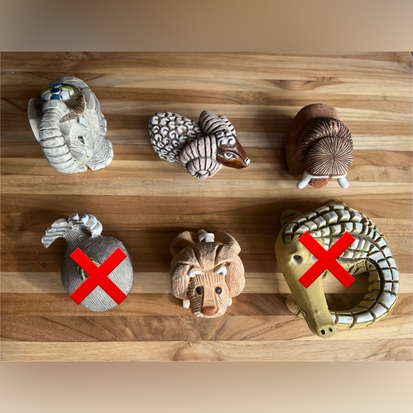 Vintage Artesania Rinconada Uruguay Clay Pottery Animal Figurines (sold indi ) - Picture 1 of 16